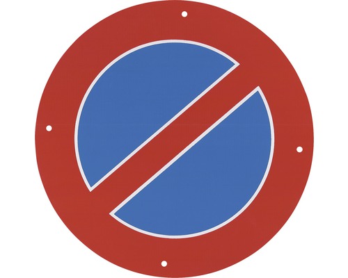Panneau interdiction de stationner diamètre 30 cm polystyrène antichoc -  Panneaux de signalisation