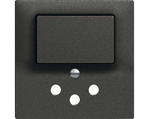 Kit de recouvrement Edizio Due pour combinaison d'interrupteur marche/arrêt SCH0/T12 noir non lumineux