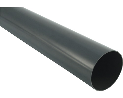 Tuyau de descente plastique rond Marley gris anthracite RAL 7016 DN 53 mm h = 3000 mm