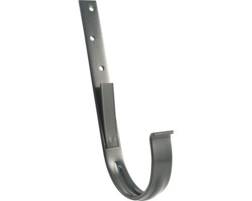 Marley Rinneneisen halbrund verzinkt anthrazitgrau RAL 7016 NW 100 mm Dachrinnenhaken aus Metall