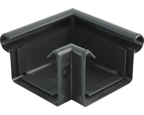 Angle extérieur Marley plastique carré 90° gris anthracite RAL 7016 DN 70 mm