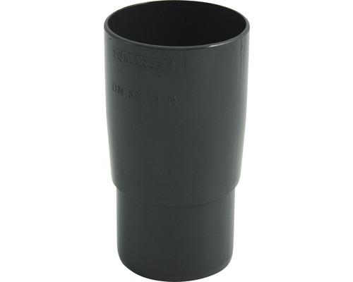 Marley Rohrmuffe Kunststoff rund anthrazitgrau RAL 7016 NW 53 mm Marley Übergangsstück DN 53/35