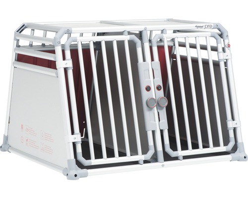Cage pour chien pour voiture 4pets Pro 22 M cage double en alu - HORNBACH