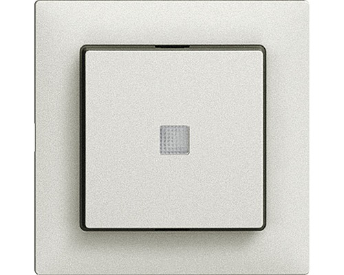 Kit de recouvrement Edizio Due pour bouton poussoir SCH0 gris clair éclairé Détecteur de mouvement carré pour intérieur