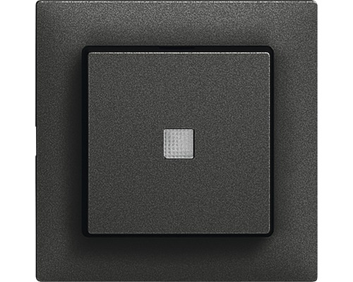 Kit de recouvrement Edizio Due pour bouton poussoir SCH0 noir éclairé
