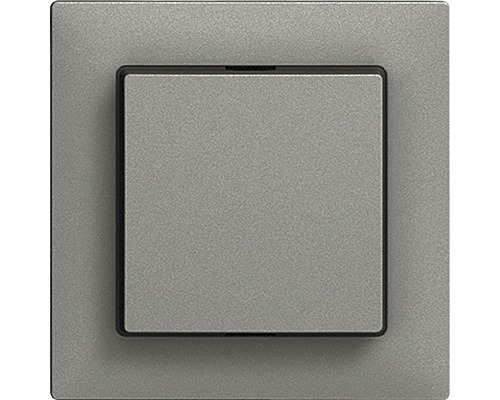 Kit de recouvrement Edizio Due pour bouton poussoir SCH0 avec lentille latérale gris foncé