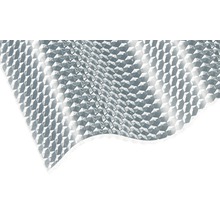 Gutta Acryl Wellplatte Sinus 76/18 Wabenstruktur glasklar schlagzäh 3000 x 1045 x 3 mm-thumb-0