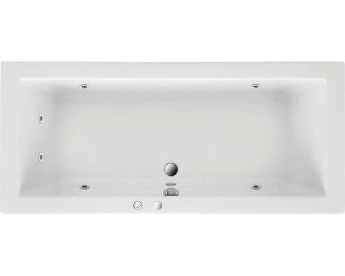 Einbau Whirlpool Rechteckbadewanne Körperformbadewanne OTTOFOND Matrix 90 x 190 cm weiss glänzend 56620