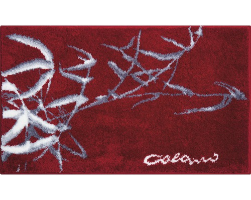 Tapis de bain Colani 23 rouge 60x100 cm