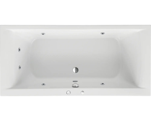 Einbau Whirlpool Rechteckbadewanne Körperformbadewanne OTTOFOND Wistula 80 x 180 cm weiss glänzend 56650