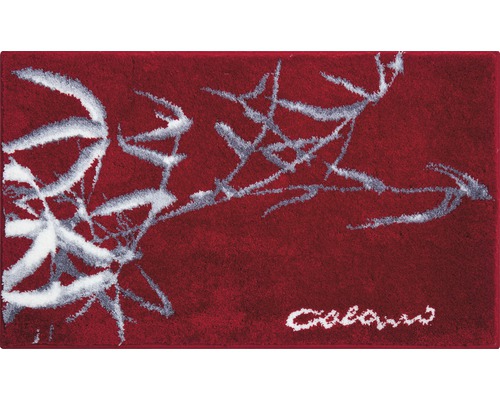 Tapis de bain Colani 23 rouge 70x120 cm