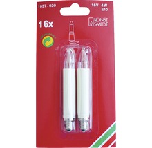 Paquet de 16 lampes de bougies, 16 volts, 4 watts, E10