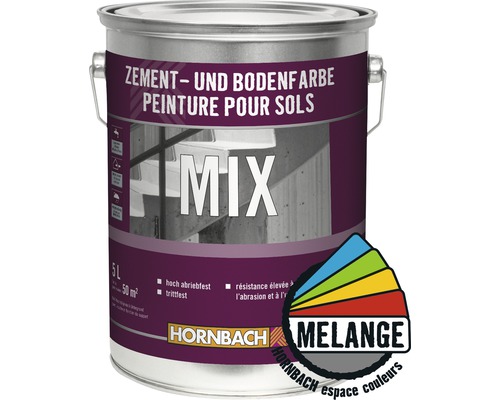 Peinture pour ciment et sol HORNBACH dans le coloris souhaité 5 l base A