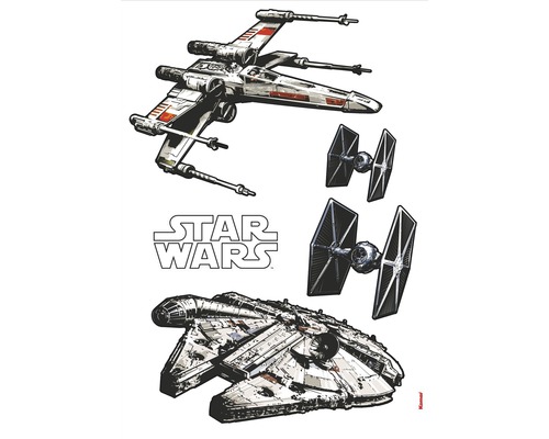 Wandtattoo Disney Edition 4 Disney Star Wars Spaceships 100 x 70 cm
