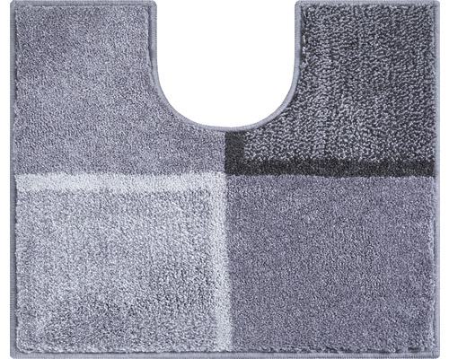 Tapis de bain DIVISO 50x60 cm avec découpe gris