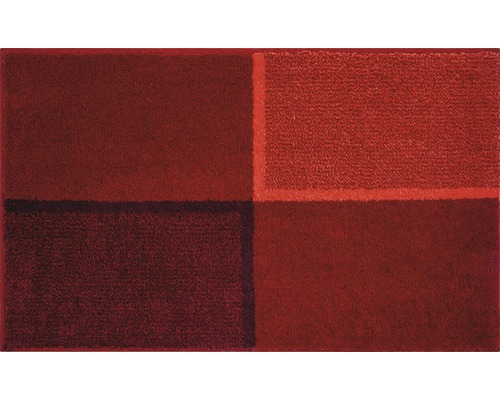 Tapis de bain DIVISO 60x100 cm rouge rubis
