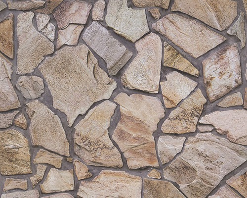 Papier peint intissé 9273-16 Best of Wood'n Stone pierre marron Papier peint aspect pierre