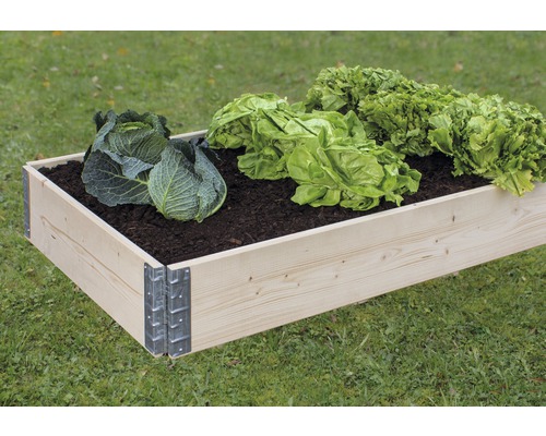 Hochbeet Stecksystem - Palettenrahmen Wandstärke 20 mm 120x80x20 cm natur