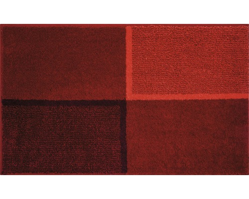 Tapis de bain DIVISO 70x120 cm rouge rubis