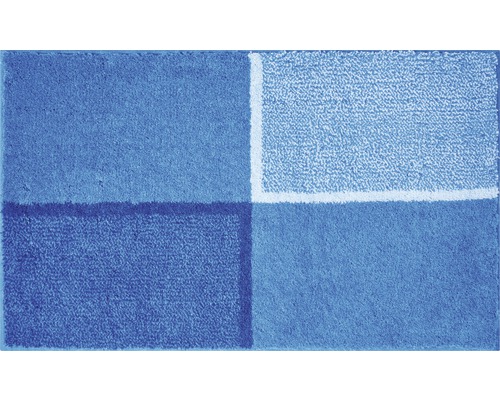 Tapis de bain DIVISO 70x120 cm bleu multicolore