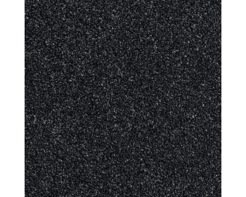 Moquette velours frisé Dako noir largeur 500 cm (marchandise vendue au mètre)