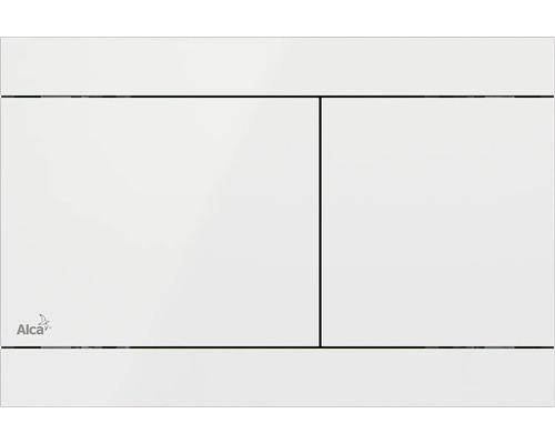 Plaque de commande Alca FLAT plaque blanc brillant / touche blanc brillant FUN-WHITE