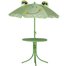 Kinder Gartenmöbelset Siena Garden Frosch Textil 2-Sitzer 4-teilig