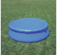 Runder Pool mit Abdeckung auf Rasen