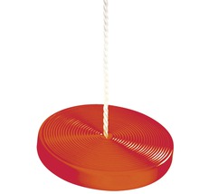 Orange Tellerschaukel mit Seil