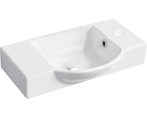 Vasque form&style FELINA 54,5 cm blanc tablette à gauche 82202
