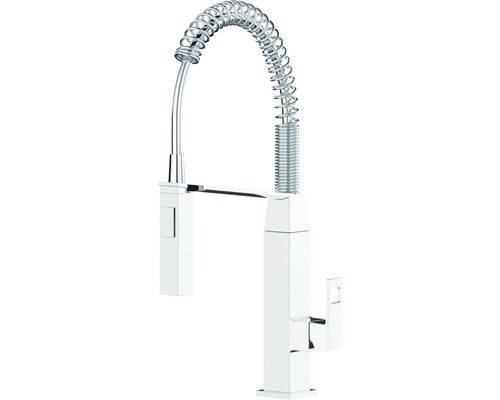 Robinet de cuisine avec ressort spirale