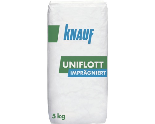 Knauf Uniflott imprägniert Spachtelmasse 5 kg Knauf Uniflott imprägniert Fugenfüller, 5 kg Sack