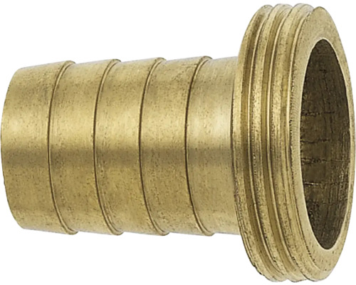 1/3 - Verschraubung Messing-Guss, Gewinde 3/4" für 1/2" Schlauch Schlauchtülle aus Messing