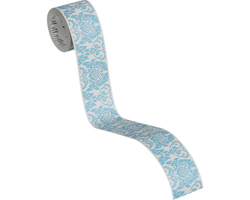 Dekorfolie Rolle mit blauem Muster