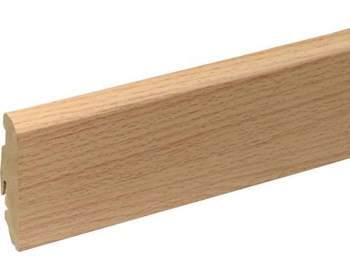 Plinthe SKANDOR hêtre exquisit FOBU032 FU60L 19 x 58 x 2400 mm Plinthe en bois