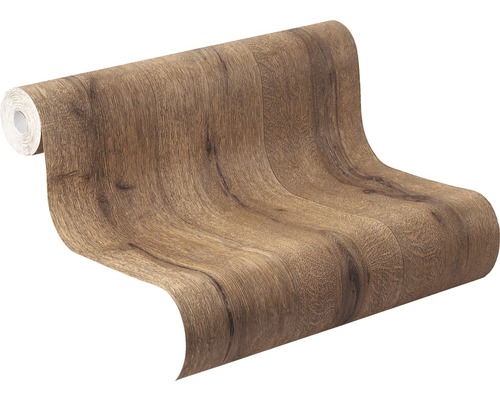 Rouleau de papier peint aspect bois