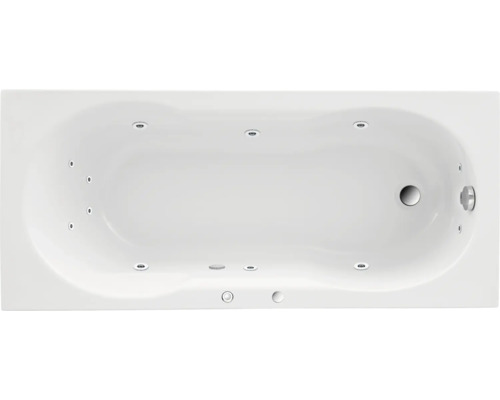 Einbau Whirlpool Körperformbadewanne Rechteckbadewanne OTTOFOND Banea 75 x 150 cm weiss glänzend 57430