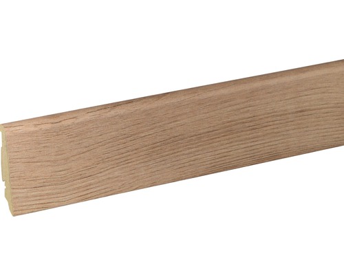 Plinthe SKANDOR pin joint en V FOKI076 FU60L 19 x 58 x 2400 mm Plinthe en bois