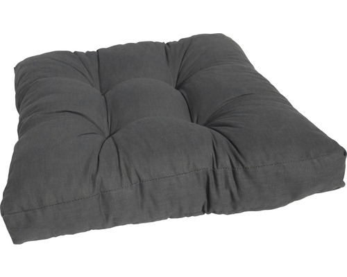 Coussin en coton assise 60x60 cm anthracite