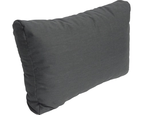 Coussin en coton dossier 60x40 cm anthracite