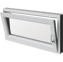 Kellerfenster Dreh-Kipp Kunststoff RAL 9016 verkehrsweiss 1000x600 mm DIN Links (2-fach verglast)-thumb-1