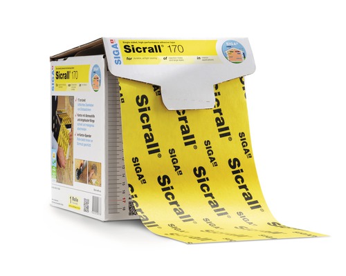 Ruban d''étanchéité Siga Sicrall 170 dans un carton distributeur