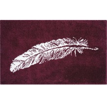 Badvorleger mit Federmotiv