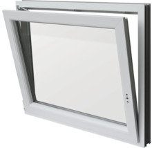 Kellerfenster Dreh-Kipp Kunststoff RAL 9016 verkehrsweiss 800x600 mm DIN Links (2-fach verglast)-thumb-3