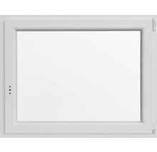 Fenêtre de cave oscillo-battante plastique RAL 9016 blanc signalisation 1000x800 mm tirant droit (double vitrage)-thumb-2