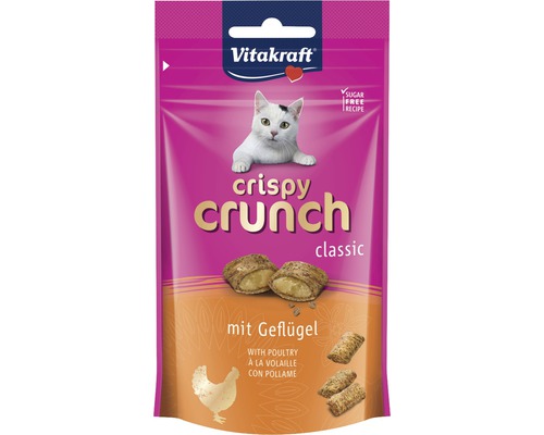 Vitakraft Katzensnack Crispy Crunch Geflügel, 60 g Vitakraft Crispy Crunch Classic Katzensnack mit Geflügel