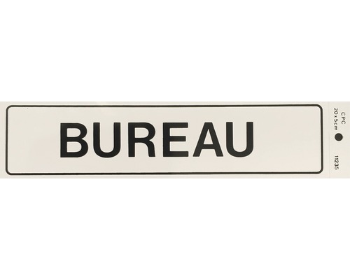Panneau d'indication BUREAU 20x5cm - HORNBACH