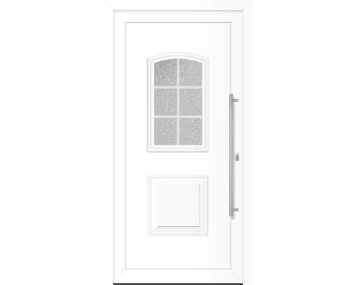 Set complet Porte d'entrée Texas plastique blanc signalisation 110x210 cm DIN droite Set complet Porte d'entrée Texas plastique blanc signalisation 110x210 cm DIN droite
