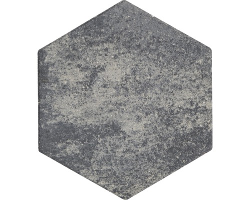 Pavé Wabe he x agonal mélange gris anthracite 24.8  x  21.5  x  8  cm