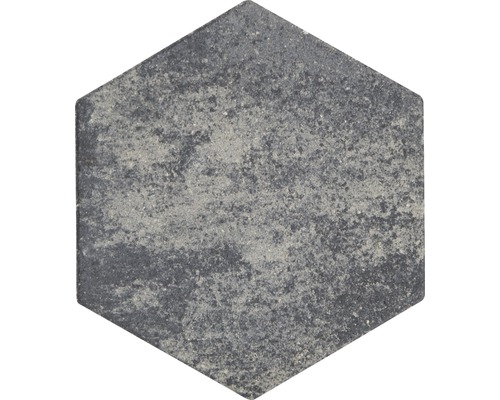 Pavé autobloquant Wabe hexagonal mélange gris anthracite 24,8x21,5x8 cm